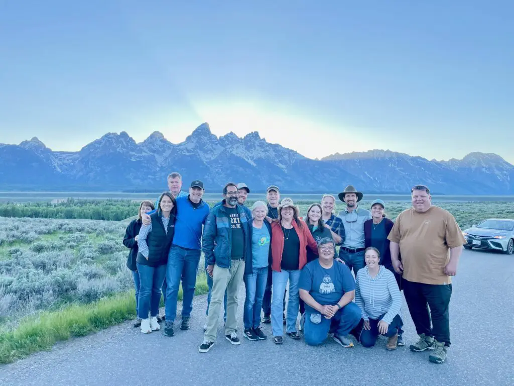 VMG members at Grand Teton National Park for an excursion